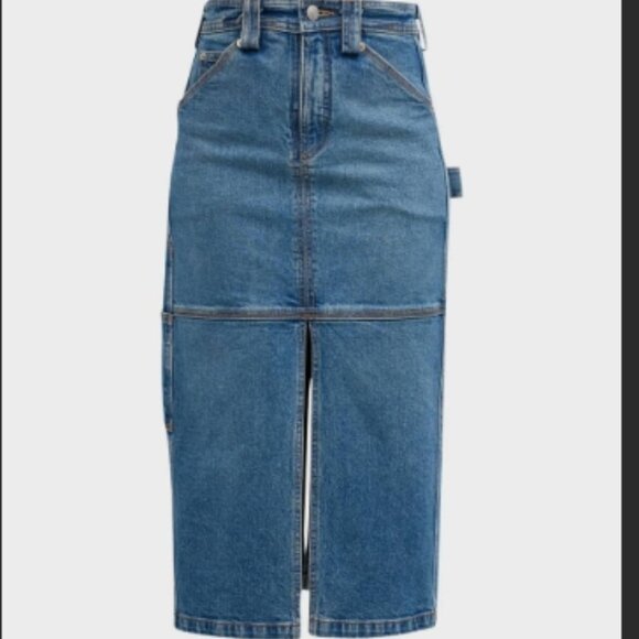 A.L.C. Alden Split Denim Midi Skirt – Blue – Size 2 – NWT - Picture 14 of 15